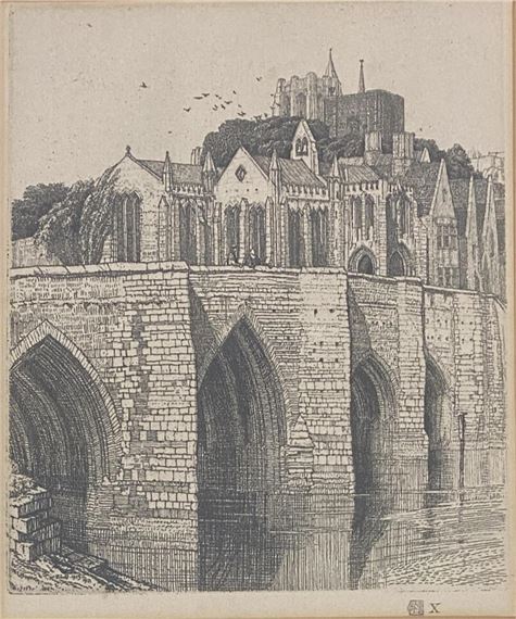 Linn Bridge by Frederick Landseer Maur Griggs, 1922