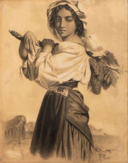 Portrait of Graziella by Théophile Behaeghel