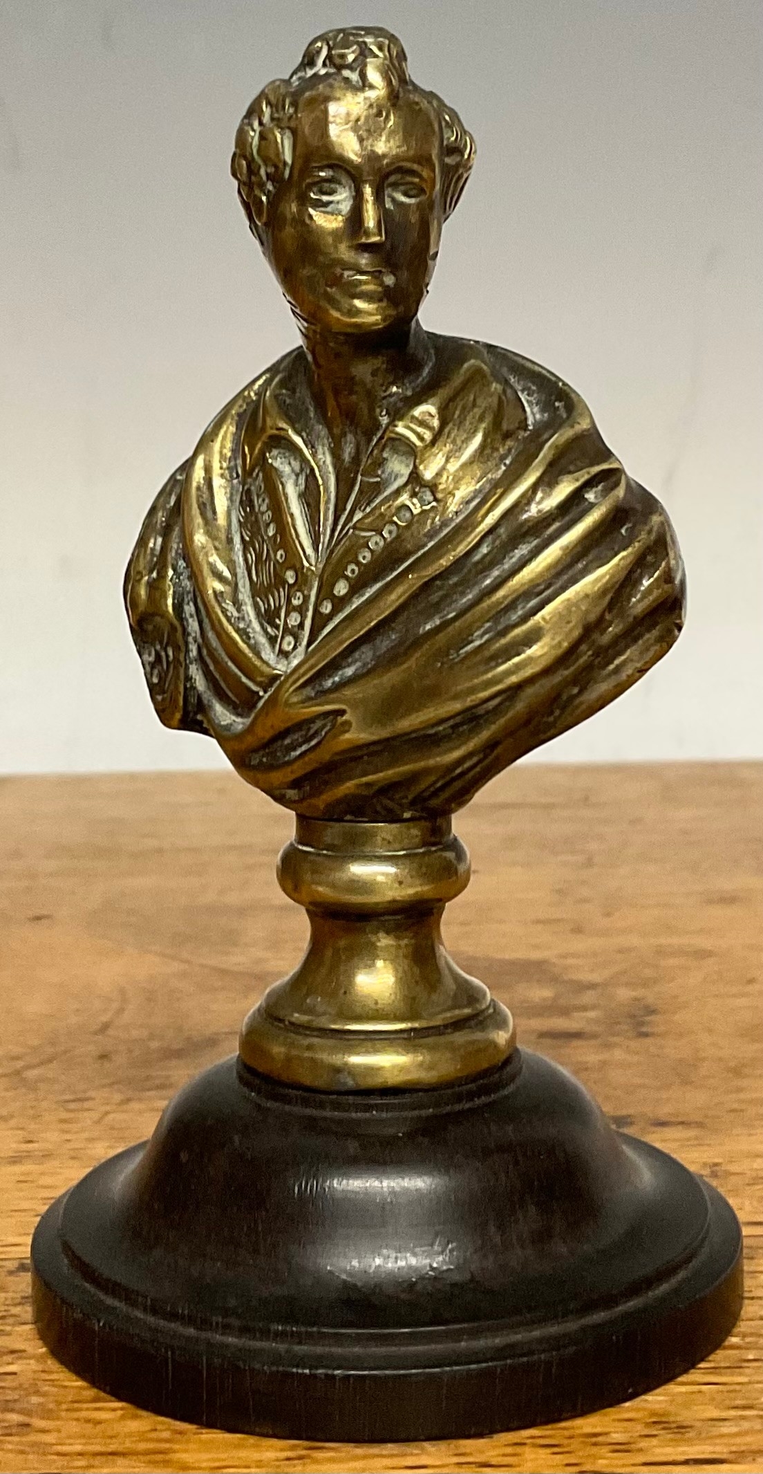 Artwork by Lord Byron, bust of George Gordon Byron, Made of bronze