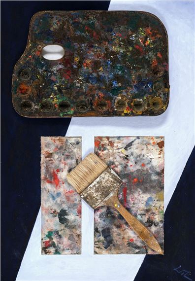 Maler-Stilleben - Materialbild!