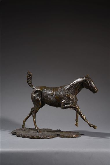 Cheval au galop sur le pied droit by Edgar Degas