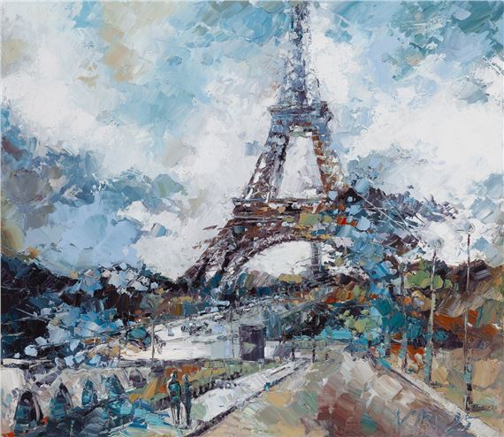 The misty elegance of Paris by Krystyna Róż-Pasek, 2025