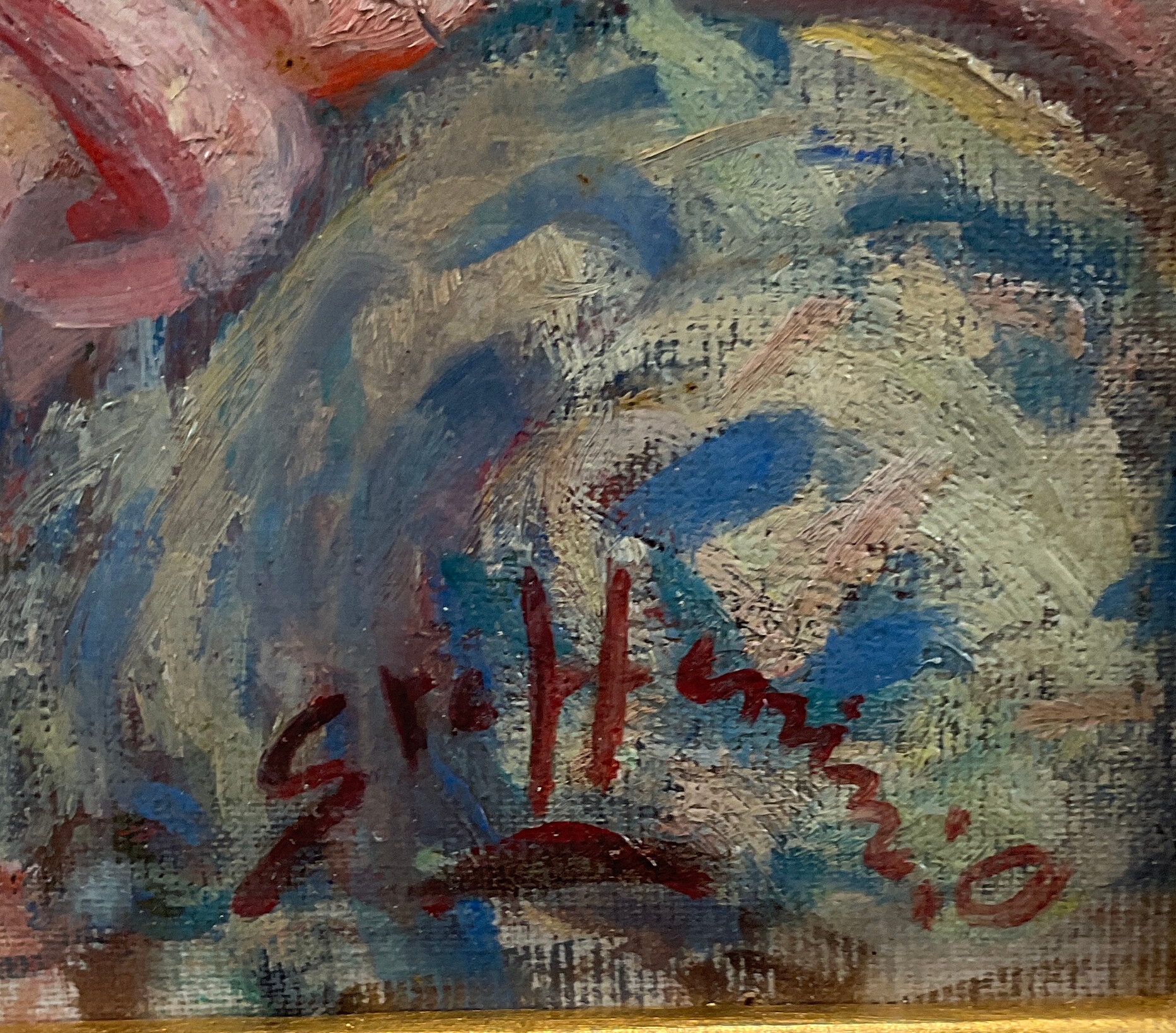 Artwork by Ottavio Steffenini, Odalisca - nudo, Made of oil on canvas cardboard