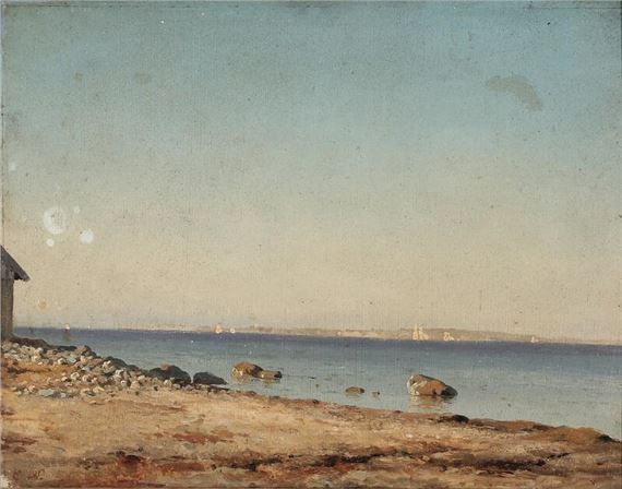 Carl Neumann | From the Sound with a view of the Swedish coast | MutualArt
