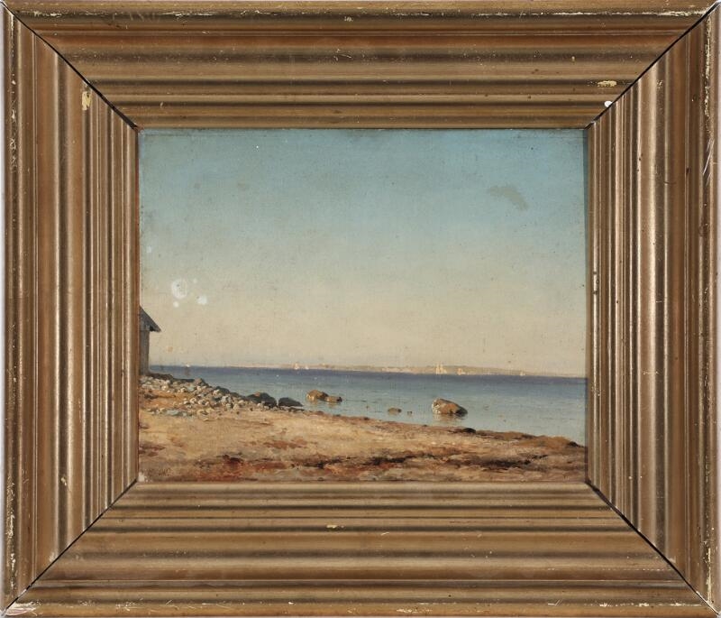 Carl Neumann | From the Sound with a view of the Swedish coast | MutualArt