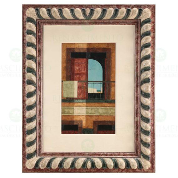 BLUE AND RED BALCONY OF VENICE by José Paulo M. da Fonseca, Abril de 1964