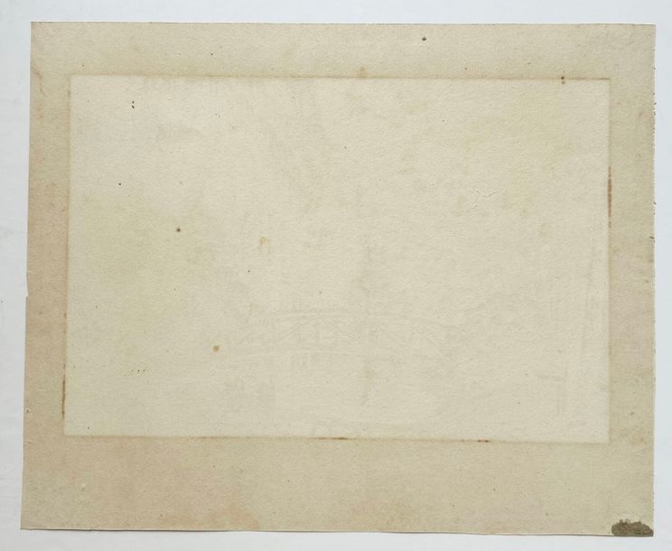 Artwork by Ambroise-Louis Garneray, Auguste Garnerey, View from the Wooden Bridge over the River, near the Statue of Diana, Made of Engraving