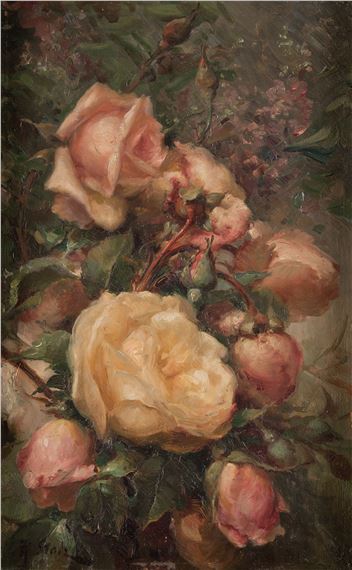Roses by Ramón Stolz Seguí, 1872