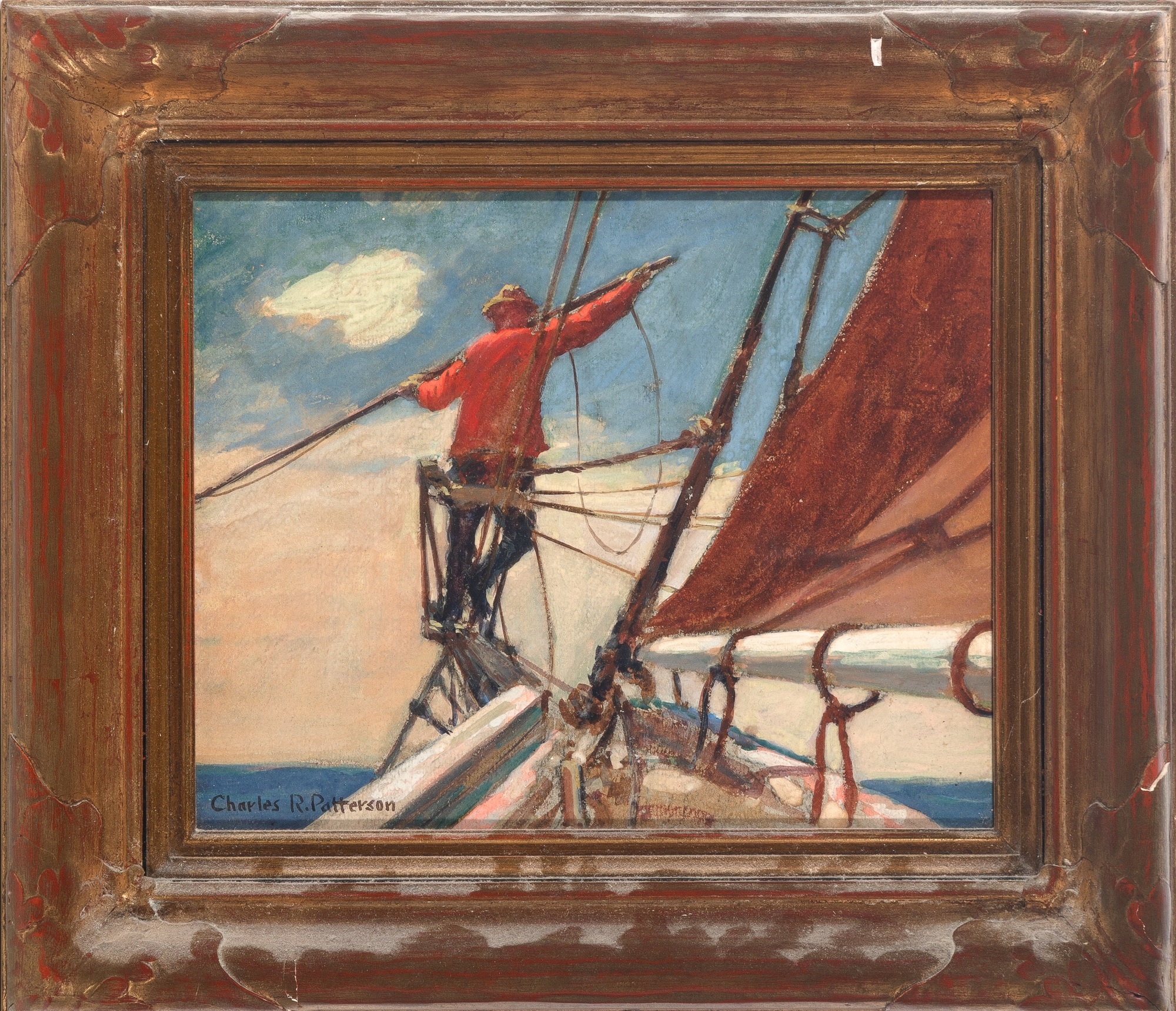 Charles Robert Patterson | Sketch of Captain George Peeples (Circa 1923 ...