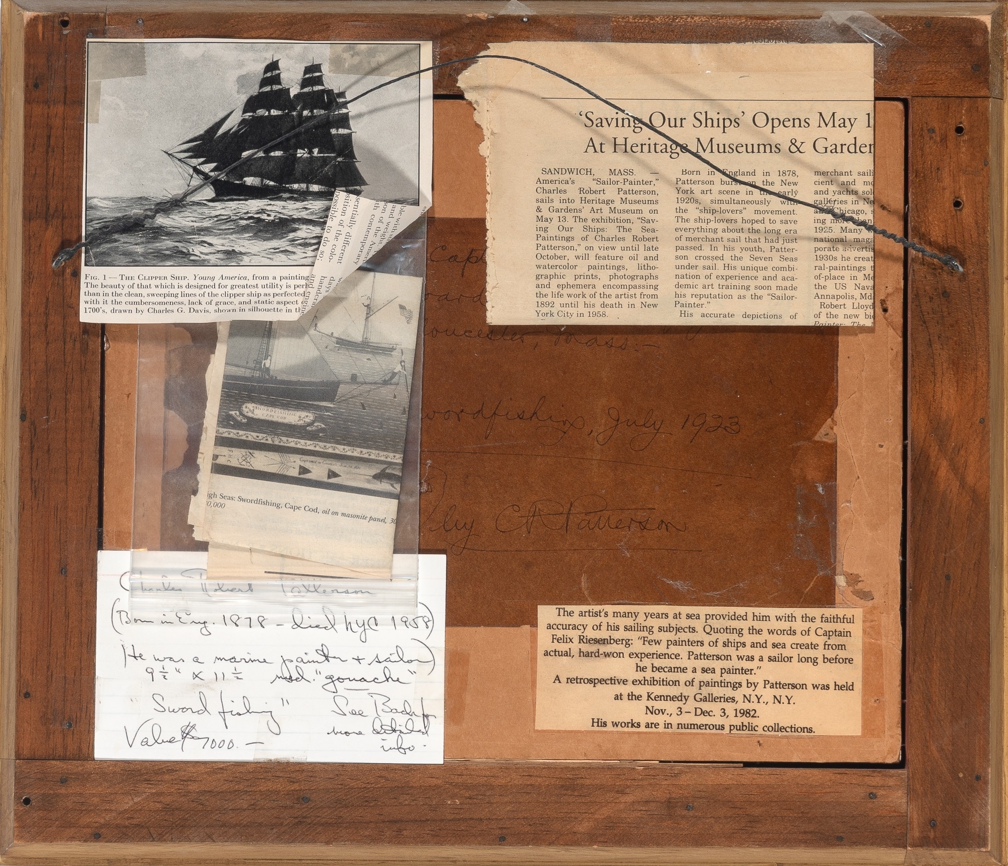 Charles Robert Patterson | Sketch of Captain George Peeples (Circa 1923 ...