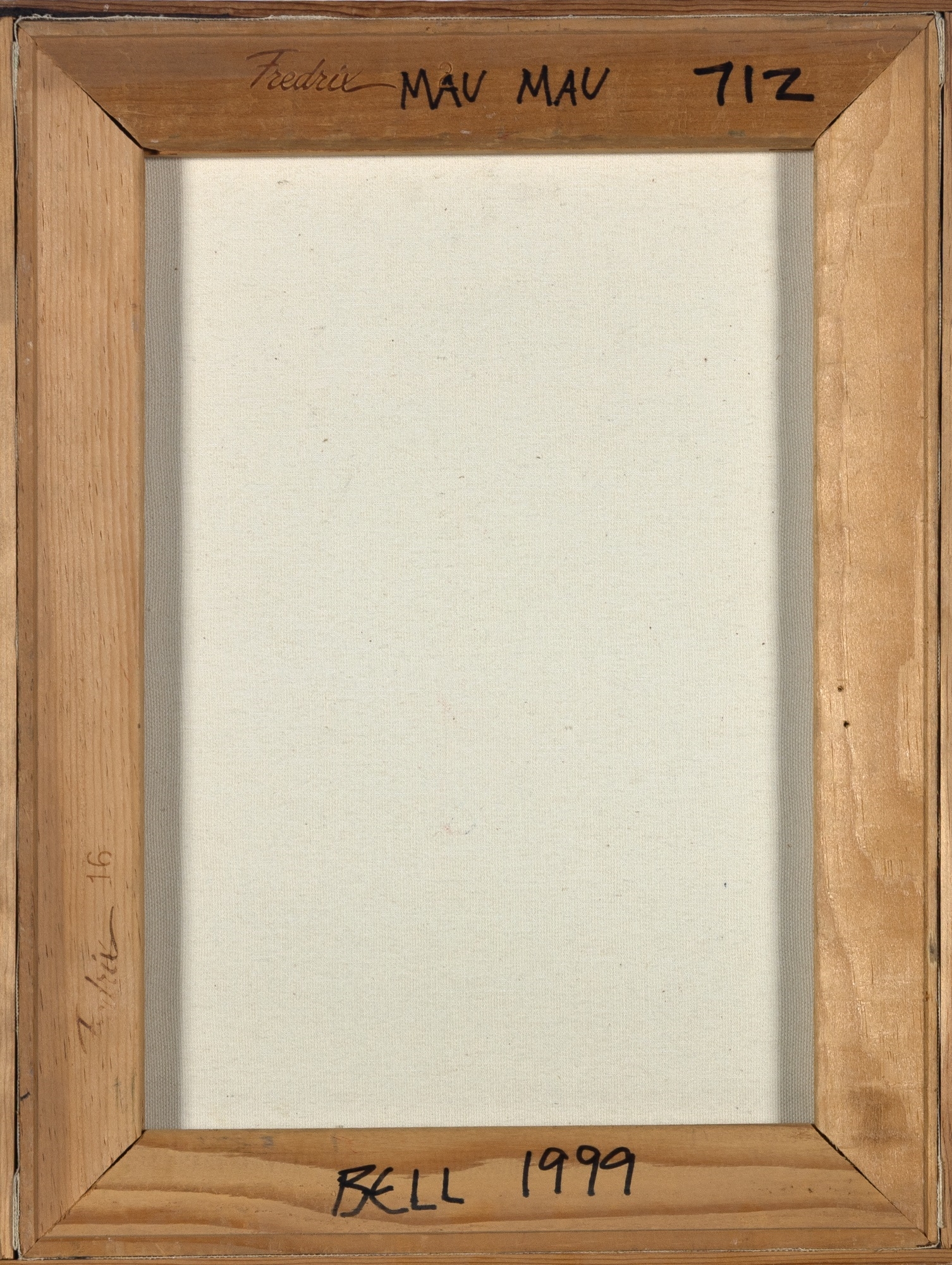 Artwork by J. Bowyer Bell, Mau Mau, Made of Oil and collage on canvas