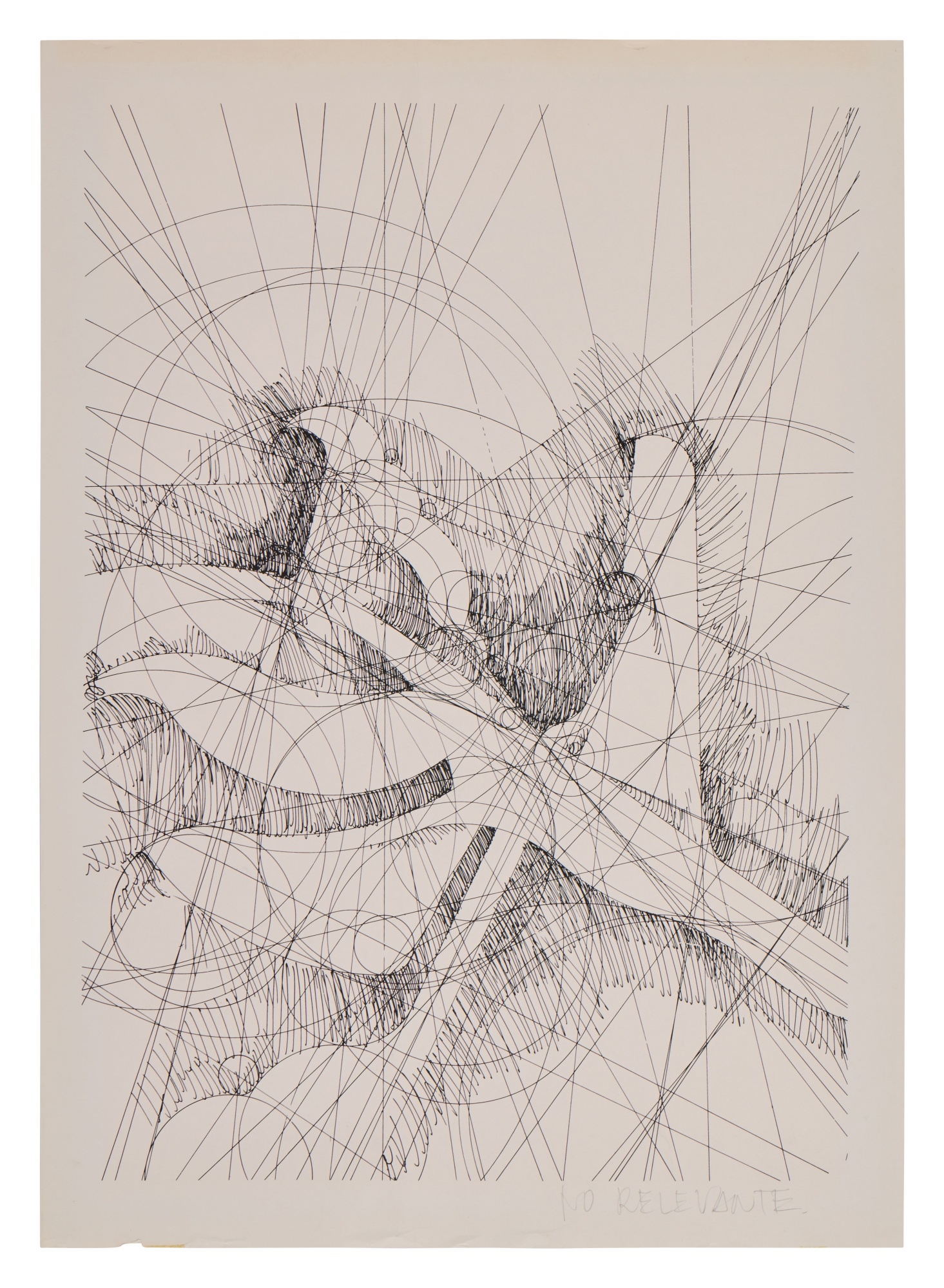 Artwork by Manfred Mohr, Vera Molnár, Christian Cavadia, Grace C. Hertlein, Aldo Giornini, An Extensive Archive of Early Computer Art, 1950s-70s, Made of works on paper, 17 unframed works on paper under matting; 5 unframed works on paper mounted to matting;1 unframed print on canvas, 3 unframed prints on transparent sheets, 1 unframed print on transparent sheet with reflective backing sheet