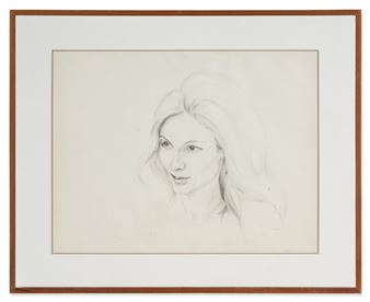 Drawing of a Young Woman, 1968 - Richard Feynman