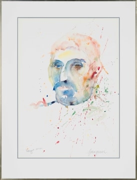 Artwork by Braam Kruger, Gauguin, Made of watercolour on paper