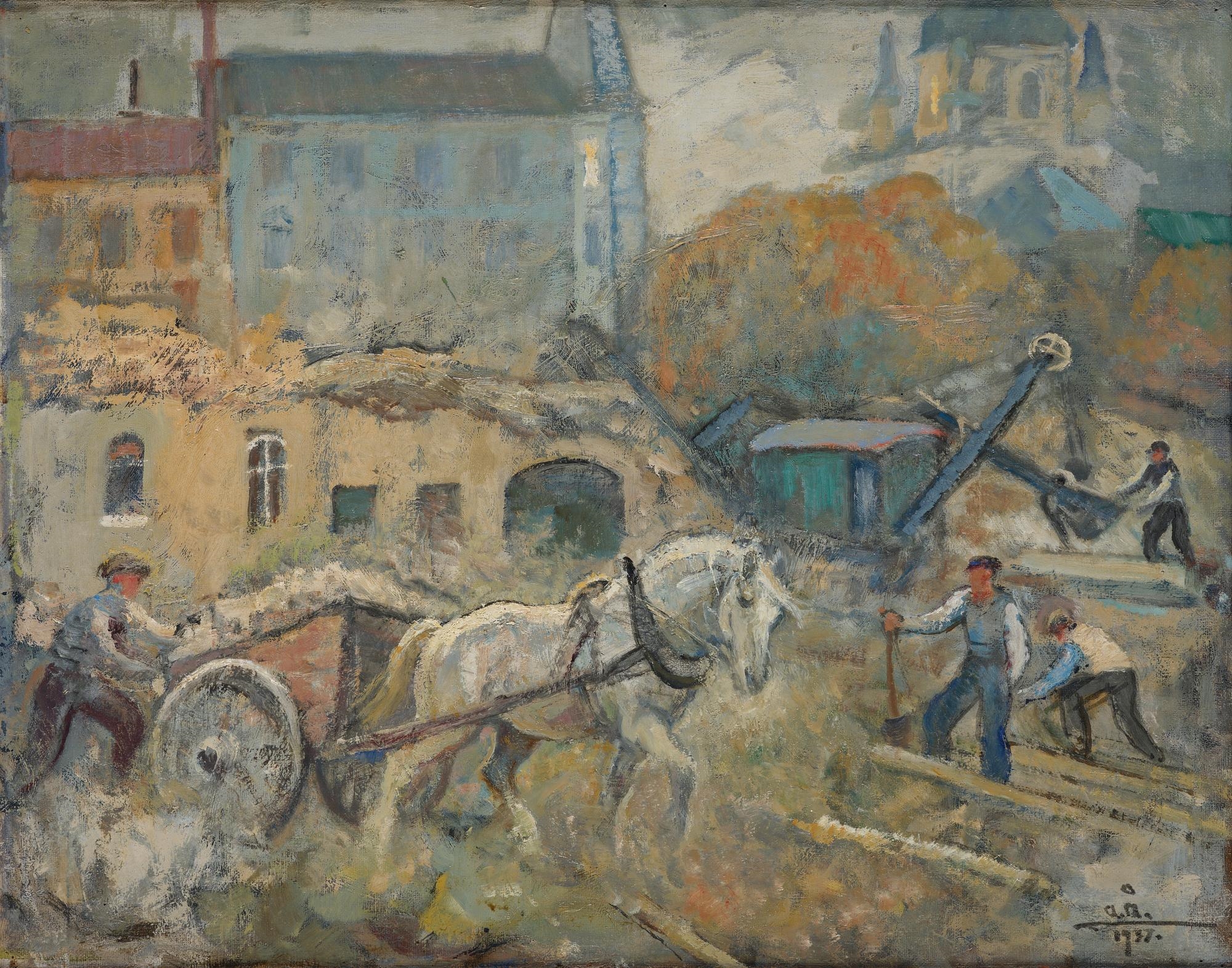 Acke Aslund | Worker out in the field (1937) | MutualArt