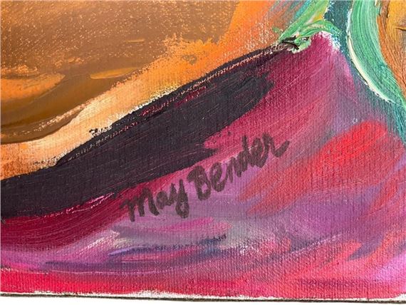 May Bender | May Bender Abstract Oil on Canvas (1968) | MutualArt