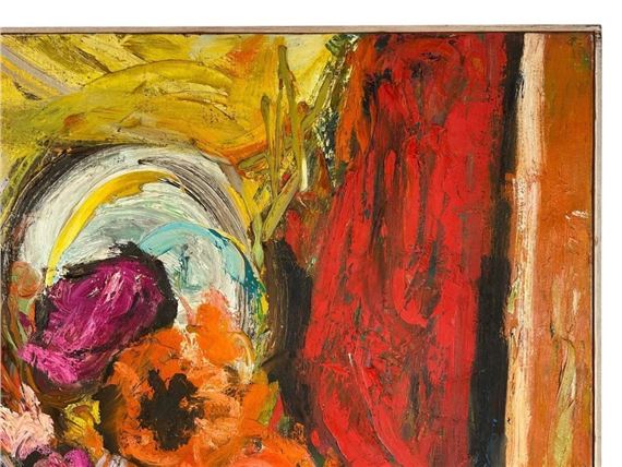 May Bender | Abstract oil painting on canvas (1968) | MutualArt