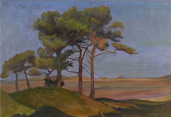 Pins maritimes en bord de mer - Raymond Jean Verdun