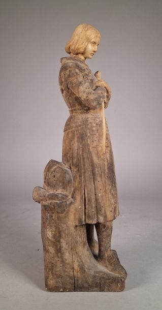 Artwork by Marie Amélie Francoise Hélène d'Orleans, Joan of Arc, Made of Wood imitation terracotta