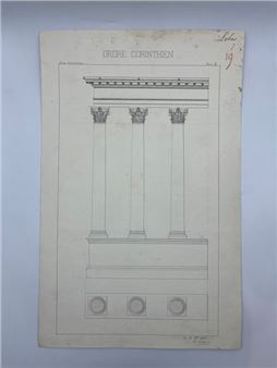 Urn on pedestal - Jean. Dechansiot