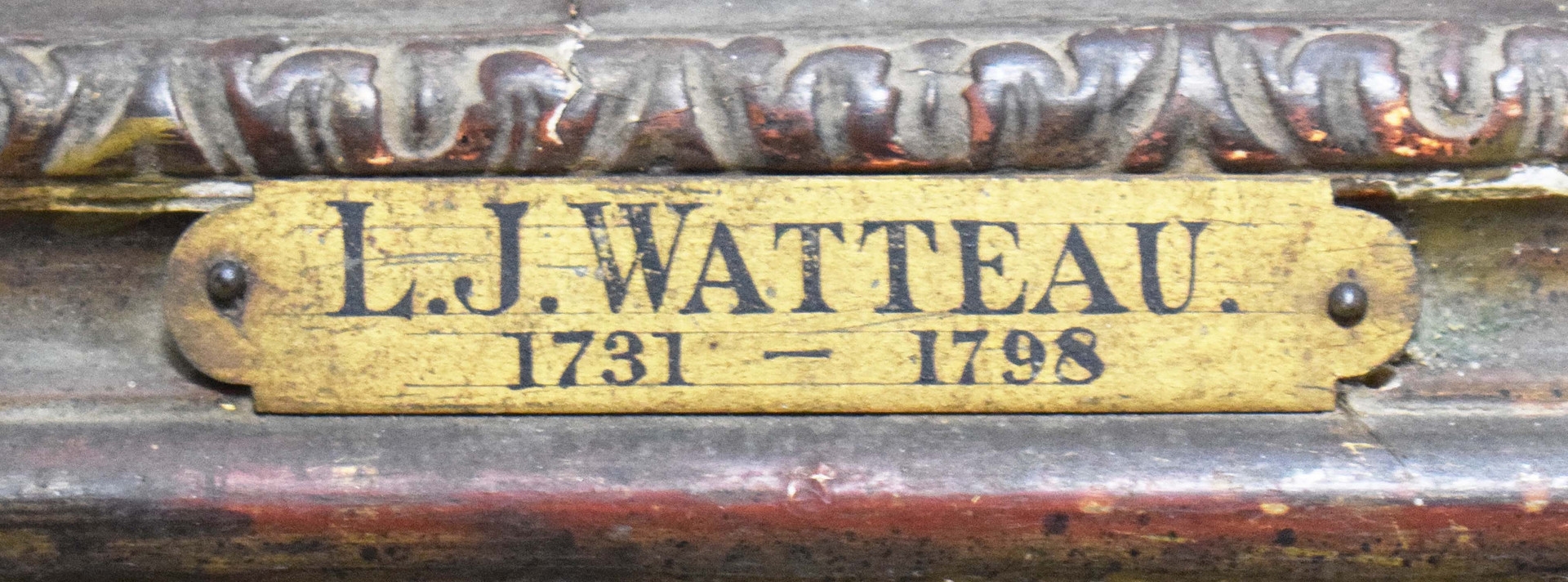 Artwork by Louis-Joseph Watteau, FIGURE OF AN ARMY OFFICER, Made of oil on canvas