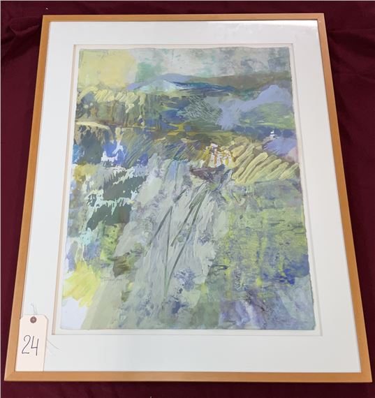 SIGNED SAN SOUCIE WATER MEDIA PAINTING by Patricia Molm San Soucie