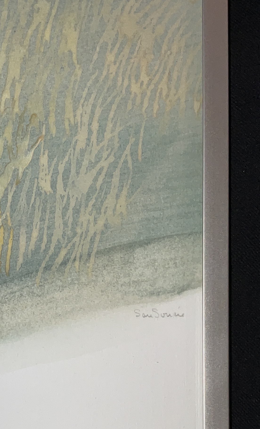 Artwork by Patricia Molm San Soucie, PAT SAN SONCIE SIGNED WATERCOLOR IN FRAME