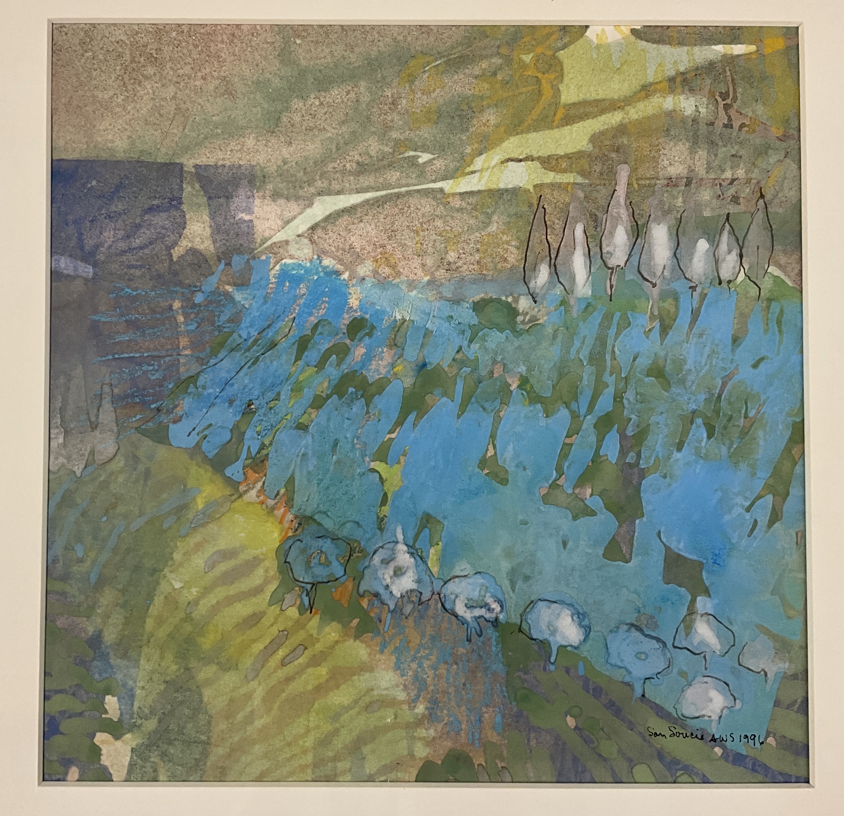 Artwork by Patricia Molm San Soucie, SAM SOUCIE SIGNED ARTWORKS IN FRAME