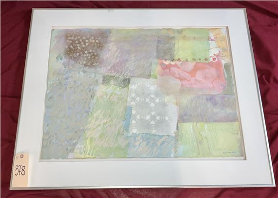 SIGNED SAN SOUCIE 1997 WATERCOLOR ARTWORK IN FRAME by Patricia Molm San Soucie