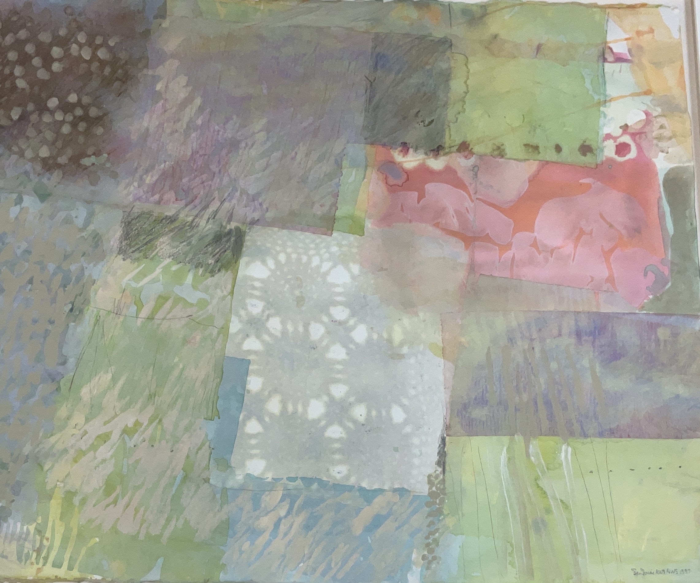 Artwork by Patricia Molm San Soucie, SIGNED SAN SOUCIE 1997 WATERCOLOR ARTWORK IN FRAME