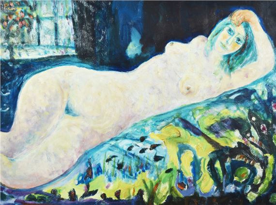 DESNUDO RECOSTADO by Leopoldo Presas