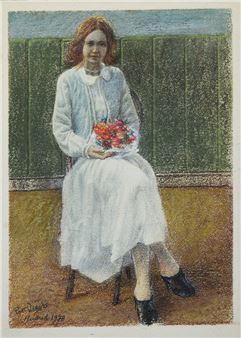 FIGURA CON FLORES - Pedro Pont Vergés