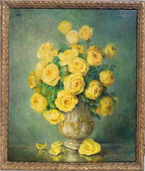 Roses jaunes - Marie-Madeleine de Rasky