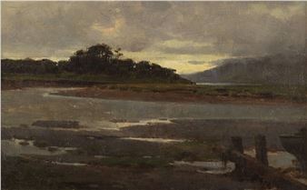 The Estuary at Dusk - Arthur A. Friedensen