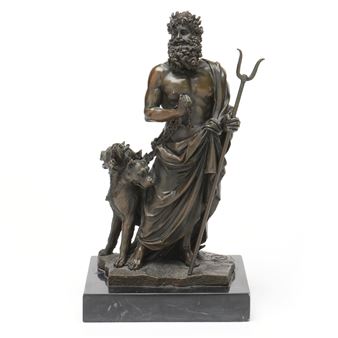 Bronze Model of Hades and Cerberus - Daniel Leroc