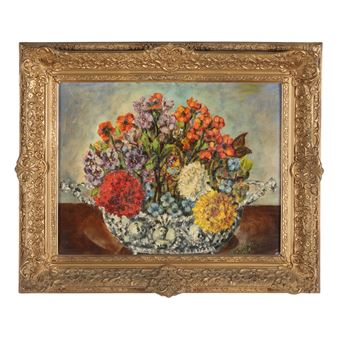Still Life of Flowers in a Bowl - Rudolph Robinor