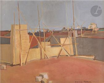 House with scaffolding - Armand Petitjean