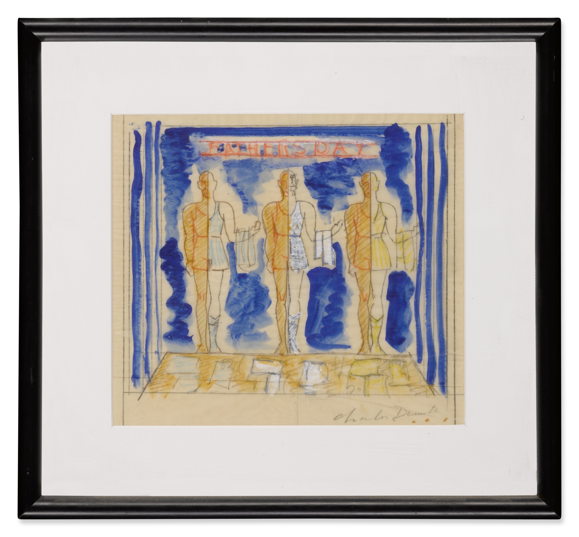 Artwork by Charles Demuth, Father's Day I, Made of Gouache and pencil on paper