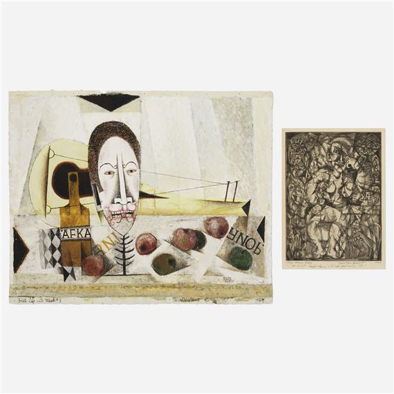 Still Life with Mask #3; Village Fortune Teller - Edward John Stevens Jr.