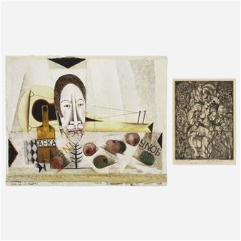 Still Life with Mask #3; Village Fortune Teller - Edward John Stevens Jr.