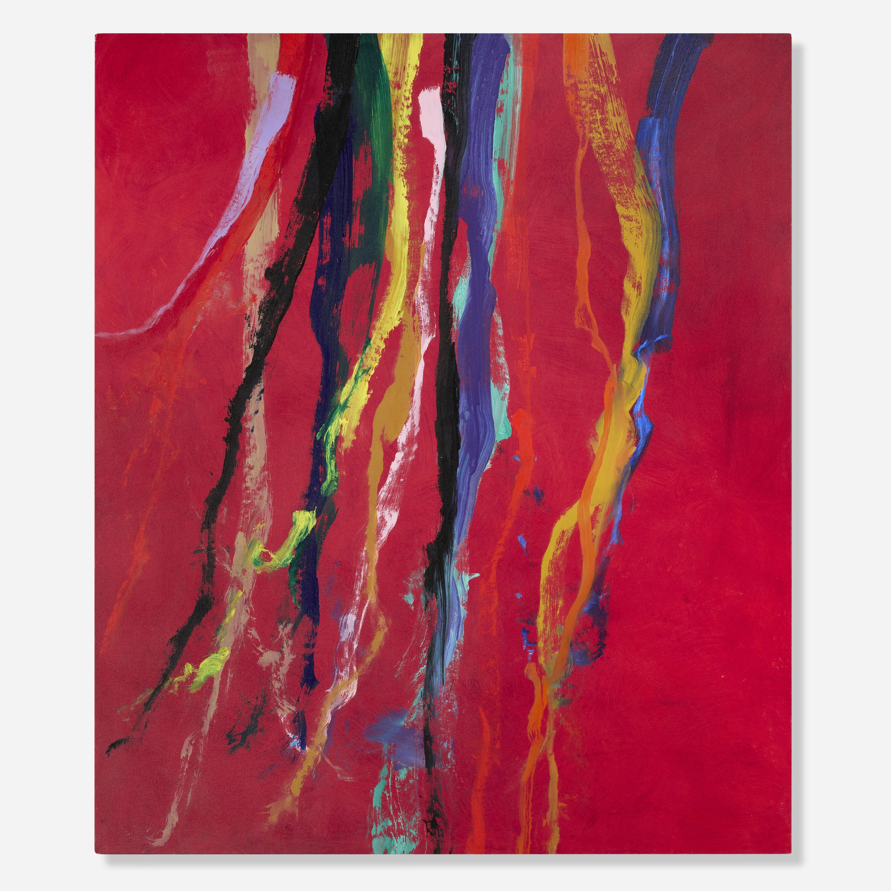 Artwork by Cleve Gray, Fanfare #5, Made of acrylic on canvas