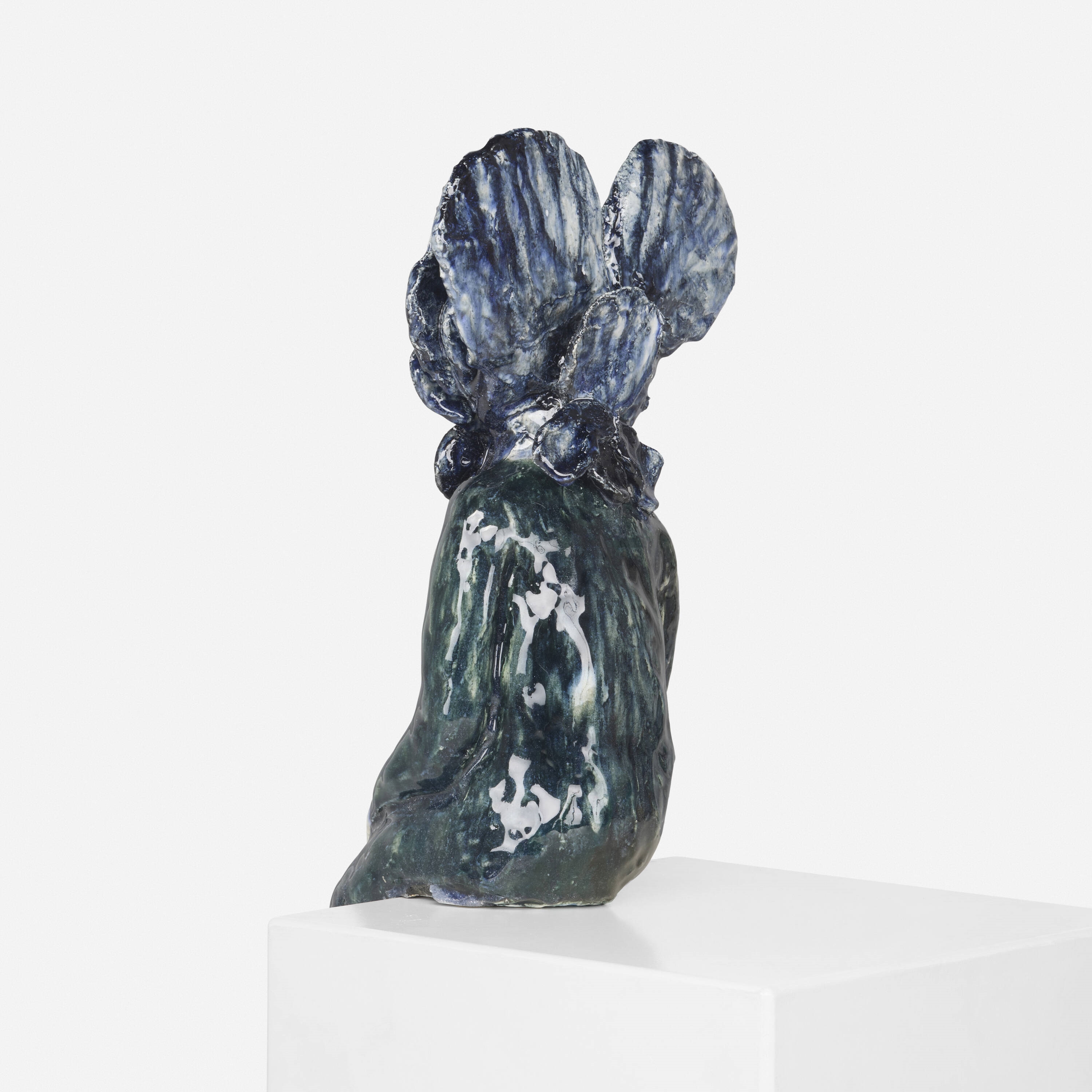 Artwork by Klara Kristalova, Seated Flower, Made of glazed porcelain