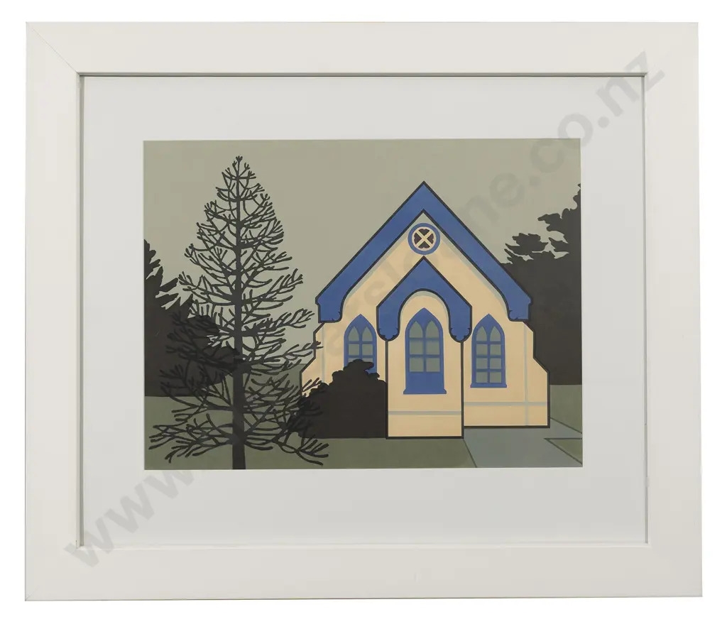 Artwork by Robin White, Robin White (b 1946) - Southland Monkey Puzzle, Made of screenprint