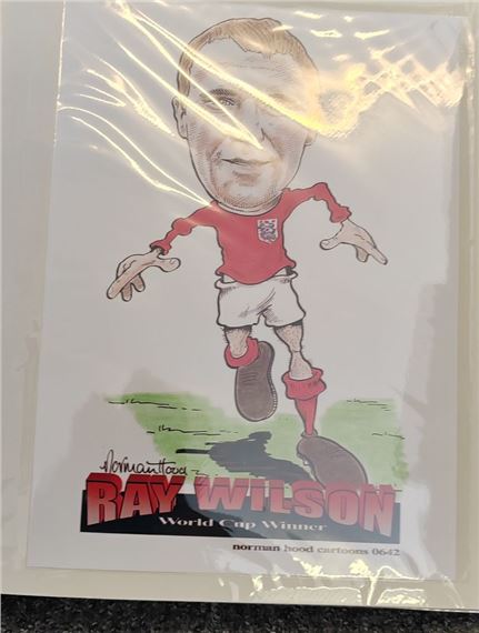 an album of various caricatures of various football players - Norman Hood
