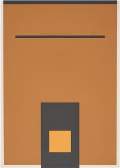 Senza titolo (fondo marrone) - Giancarlo Bulli