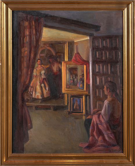 En el estudio del pintor by Gabriel Esteve Fuentes