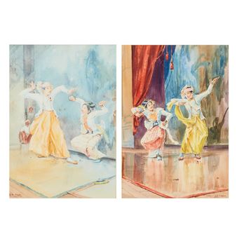 Burmese Dancers - U Ba Thet