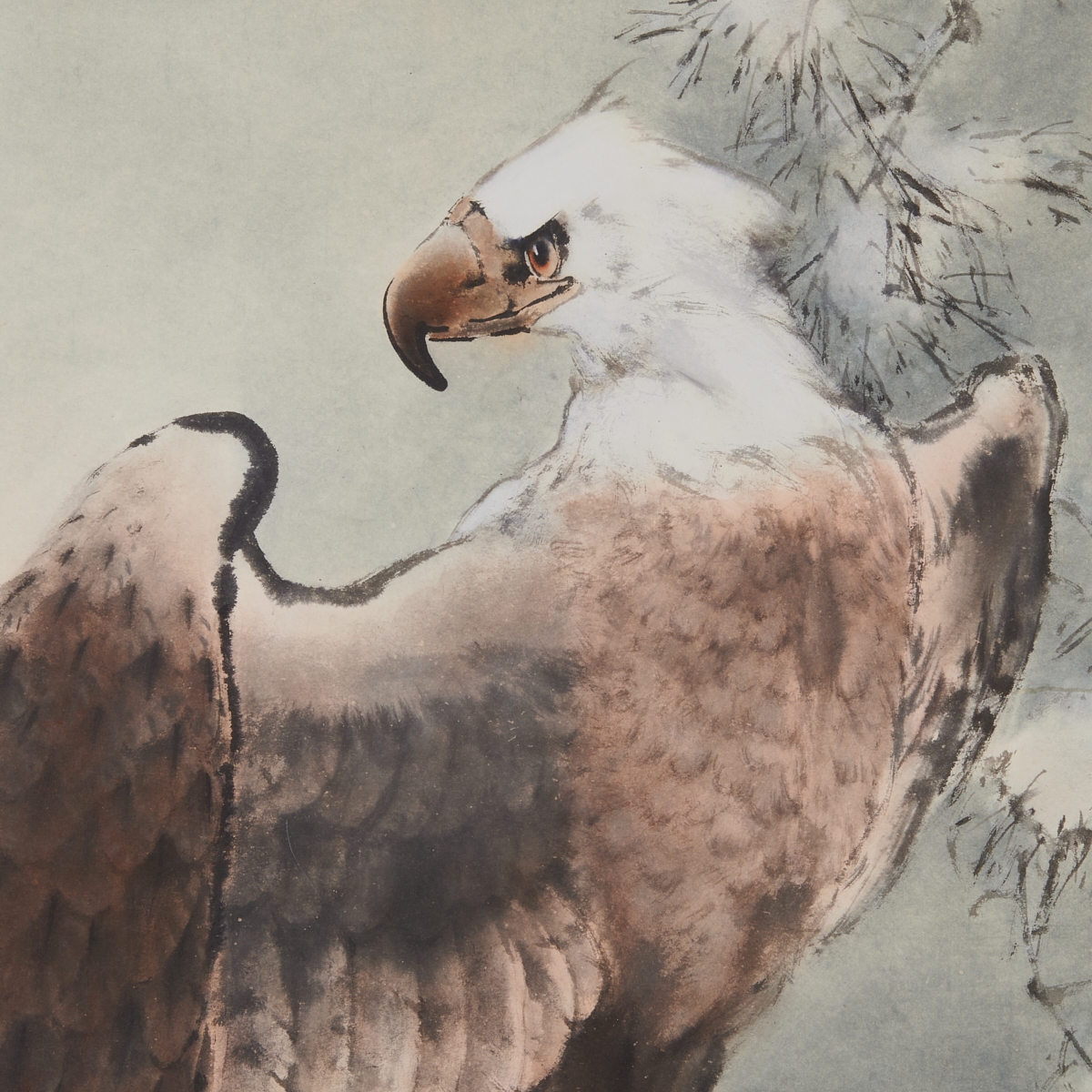 Artwork by Song Ruihe, Eagle, Made of Ink and color on paper