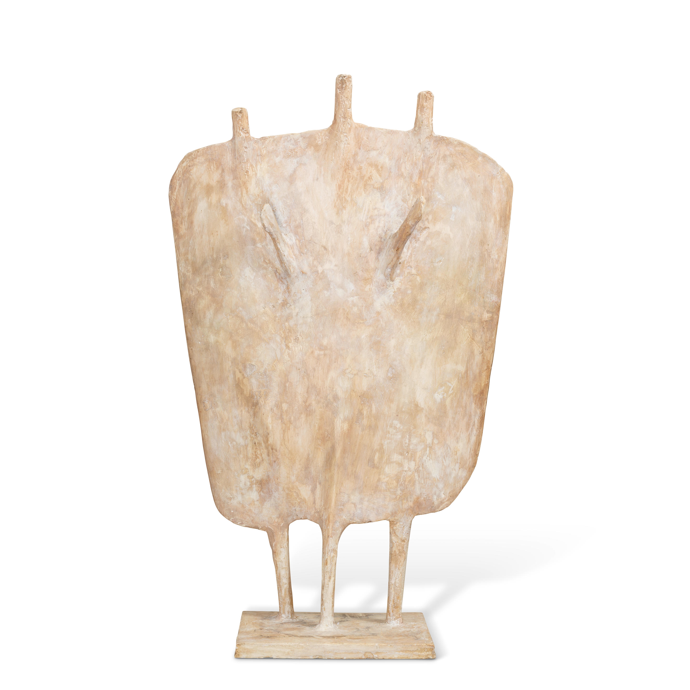 Artwork by Kenneth Armitage, Standing Group 1, Made of plaster