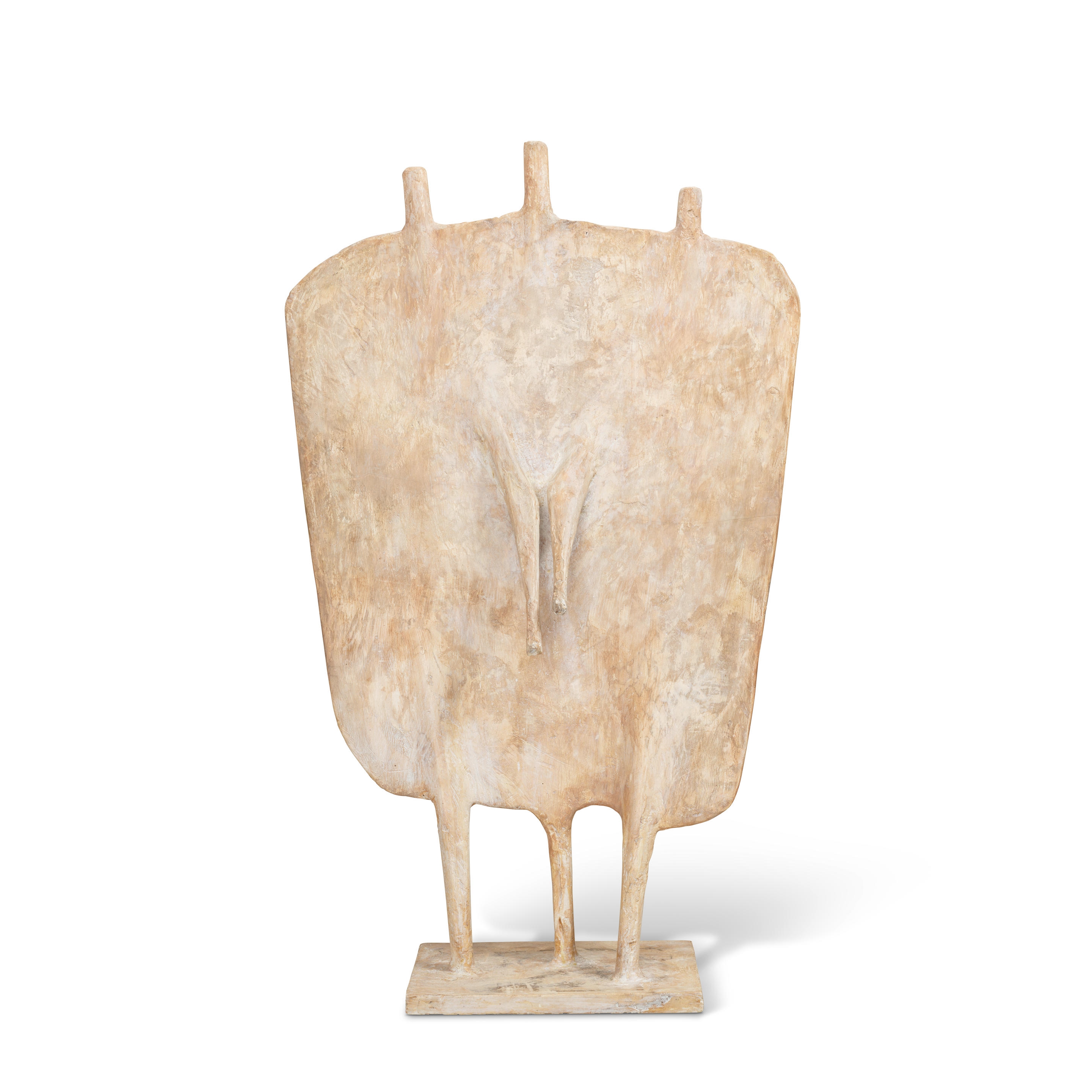 Artwork by Kenneth Armitage, Standing Group 1, Made of plaster